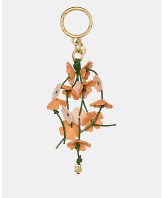 Kate Spade New York Womens Charmed Flower Bag Charm - Orange - One Size