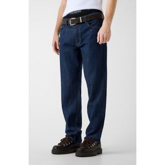 Guess G16 Relaxed Straight Leg Jeans in Dark Rinse Wash at Nordstrom, Size 36 X 32