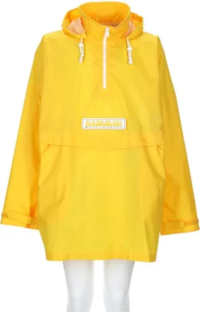 Martine Rose Half-Zip Yellow Sports Jacket with Adjustable Hood