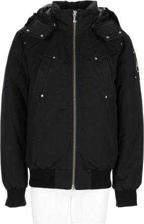 Moose Knuckles Sleek Detachable Hood Nylon-Blend Sports Jacket