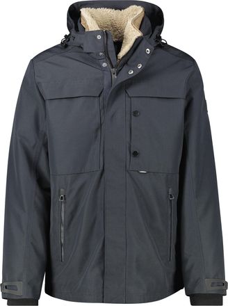 Lerros Winterjacke LERROS Herrenjacke in Grossen Gr&ouml;ssen, Herren, Gr. 5XL, blau night, 100% Polyester, Jacken Winterjacke