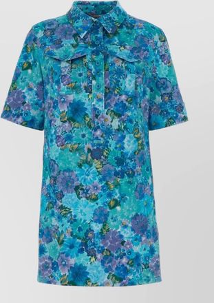 Chlo&eacute; printed cotton mini dress