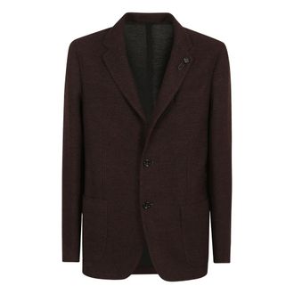 Lardini Liknit Jas - Heren - Jassen - Bruin - Maat: XL Wol