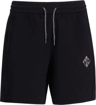A|X Armani Exchange Shorts con logo ricamato - Nero