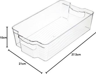 OEM Caja De Almacenamiento Con Asa - Contenedor De Pl&aacute;stico Extragrande - Transparente