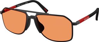 Prada PS B51S 1BO90U Mens Sunglasses Black Size 56