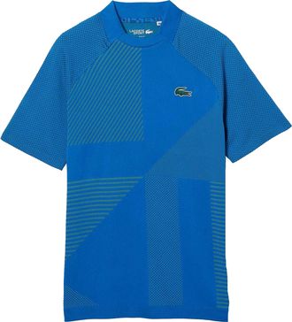 Lacoste Heren Tennis Naadloos Poloshirt (Blauw)