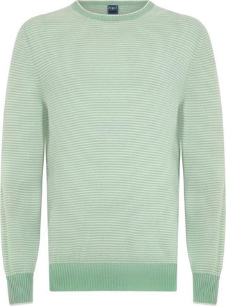 Fedeli Trui met lange mouwen - Heren - Cashmere truien - Groen - L - Kasjmier - Truien & Vesten