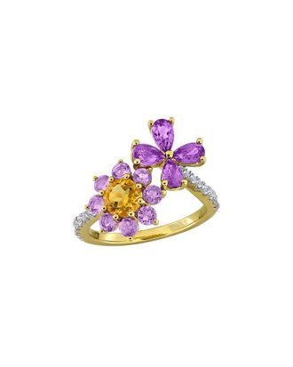 Rina Limor Gold-Plated Silver 2.31 ct. tw. Gemstone Ring