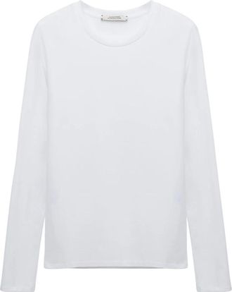 Dorothee Schumacher All Time Favorites Long Sleeve Shirt - Dames - Longsleeves - Wit - XS - Katoen - Tops