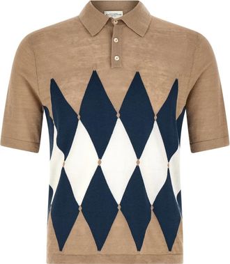 Ballantyne Argyle Polo Shirt - Heren - Polos - Veelkleurig - L - Katoen - Tops