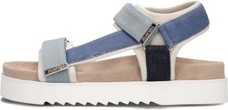 Maruti Blauwe Denim Sandalen Beau - Dames - Sandalen - Blauw - 37 EU - Denim - Schoenen