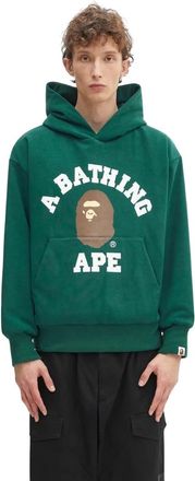 A Bathing Ape College Puffy Hoodie - Heren - Hoodies - Groen - L - Katoen - Hoodies & sweatvesten
