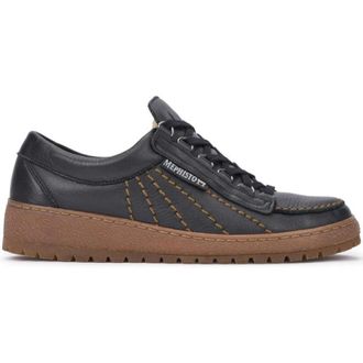 Mephisto Stijlvolle veterschoen voor heren - Heren - Sneakers - Zwart - 38 EU - Leer - Schoenen