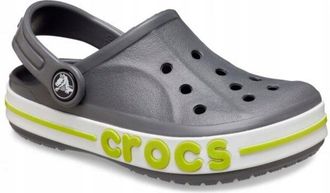 OEM Zuecos Crocs Bayaband Para Ni&ntilde;os 207019 C11eu 2829 Gris Pizarra Y Lima