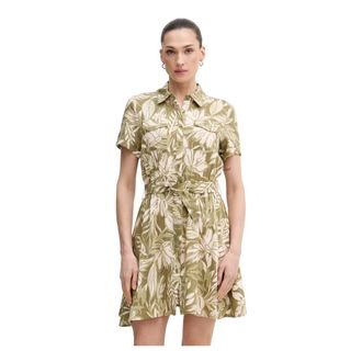 Gaud&igrave; Printed Shirt Dress - Dames - Shirt Kleedjes - Groen - L - Kleedjes