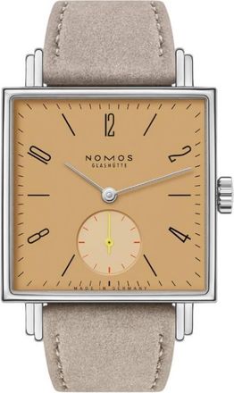 NOMOS Glash&uuml;tte Tetra Ochra Hand Wind Ocher Yellow Dial Watch 437