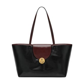 Versace Vivian Small Coated Canvas Tote - female - Versace - Shopping Bags - Black - ONE SIZE - Bags