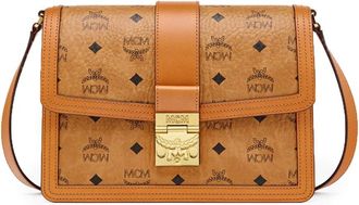 MCM Tracy Schoudertas in Visetos - Dames - Schoudertassen - Bruin - ONE Size - Su&egrave;de - Tassen