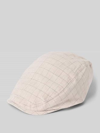 M&uuml;ller Headwear Schieberm&uuml;tze mit Viskose-Anteil Modell Karo in Beige, Gr&ouml;&szlig;e L