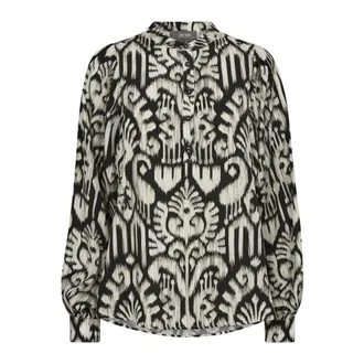 Mos Mosh Blouses, female, Black, XL, Black Puff Sleeve Blouse