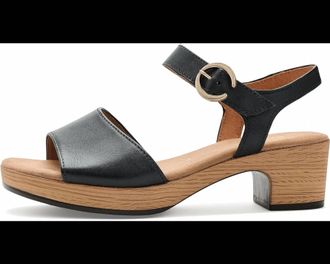 Gabor Womens Leather Sandal In Black