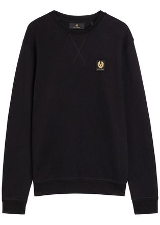 Belstaff Logo-appliqu&eacute;d Cotton Sweatshirt - Black - Xxl
