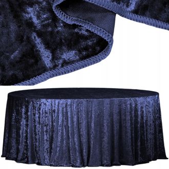 OEM Mantel Antimanchas De Terciopelo Redondo Suave Grueso De Di&aacute;metro 340 Cm Para Mesa De Banquete
