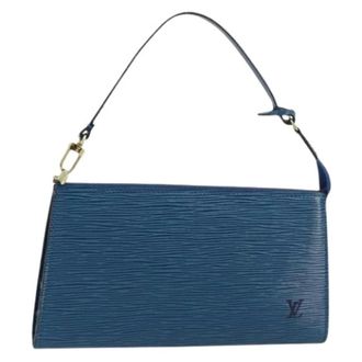 Louis Vuitton Pre-owned Shoulder Bags, female, Blue, Size: ONE SIZE Pre-owned Accessory Pouch