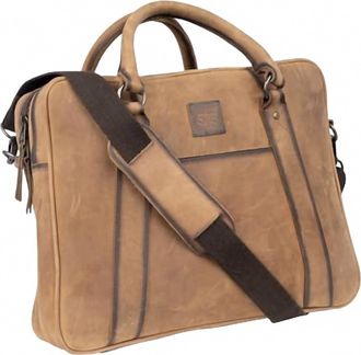 StS Ranchwear Mens Foreman Full-Grain Briefcase In Veg-Tan