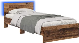 vidaXL Estructura De Cama Madera Envejecida 80 X 200 Cm Vidaxl
