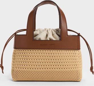 Charles & Keith Girls Ida Knitted Mini Bag