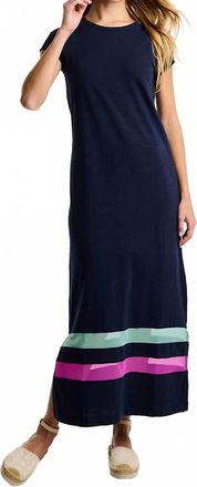 Lisa Todd Mesher Midi Dress In Navy