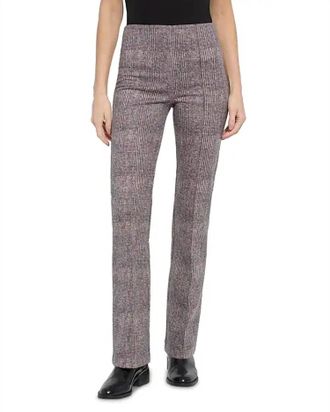 Lyss&eacute; Elysse High Rise Straight Leg Pants In Sublime Plush Plaid