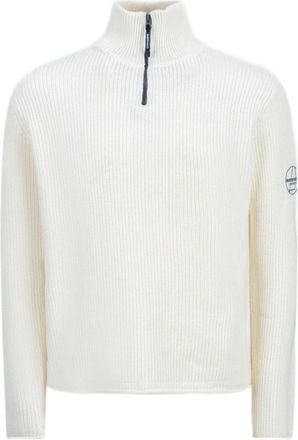 Murphy & Nye Fender Ribbed Knit Zip-Through Sweater