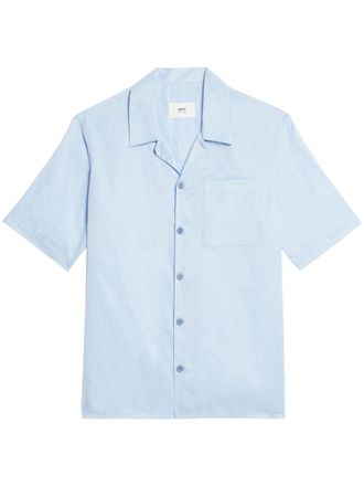 Ami Camicia con taschino - Blu