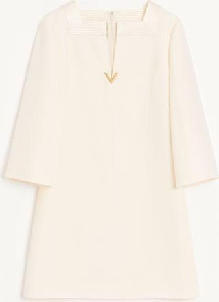 Valentino Crepe Couture Short Dress Woman IVORY 36