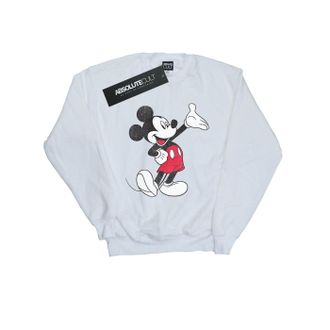 Disney Heren Traditioneel Golf Mickey Mouse Sweatshirt (Wit)