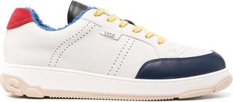 GCDS Retr&ograve; Nami low-top sneakers - men - Calf Leather/Calf Leather/Fabric/Rubber - 38 - Neutrals