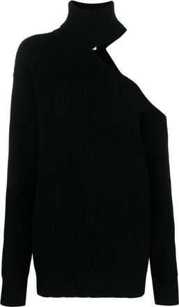 Nensi Dojaka cut-out knitted jumper - women - Cashmere/Virgin Wool - S - Black