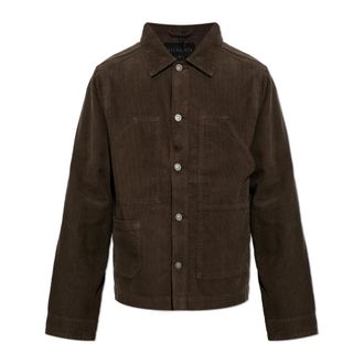 AllSaints Mukesh Corduroy Jas - Heren - Zomerjassen - Bruin - XL - Katoen - Jassen