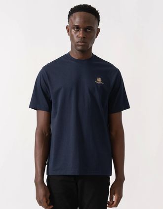 Aquascutum Mens Aquascutum Mens Small Logo T-Shirt - Navy 11 - Size: 38