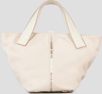 Alexander Smith Lauren Small handbag with shoulder strap in light rose nylon