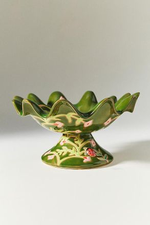 Anthropologie Floral Bird Bath