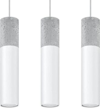 Wonderlamp L&aacute;mpara Colgante Nivoto Blanco, 3 Luces
