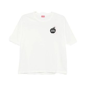Kenzo Tops, Dames, Wit, M, Nylon, T-shirt