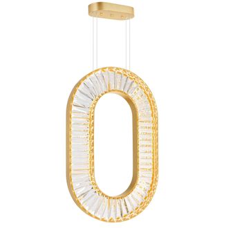 CWI Lighting Bjoux LED Chandelier With Sun Gold Finish Lumens 3640