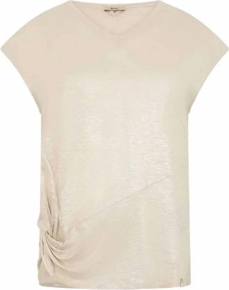 Herno Womens Blouse Top In Light Beige