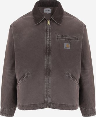 Carhartt Work in Progress Mens Cotton Jacket Detroit Brown