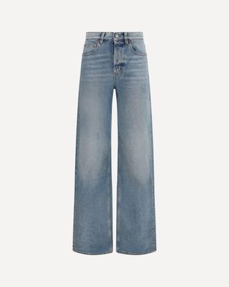 Saint Laurent Jeans larghi a vita alta 90s Woman 27